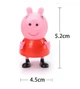 Набор фигурок Свинка Пеппа. Игровые фигурки из мультфильма Peppa Pig 4 шт. Поросёнок Джордж, Папа Свин, Мама Свинка - изображение 2
