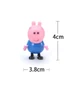 Набор фигурок Свинка Пеппа. Игровые фигурки из мультфильма Peppa Pig 4 шт. Поросёнок Джордж, Папа Свин, Мама Свинка - изображение 6