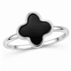 Кольцо серебряное Клевер с эмалью Silver Style 17 р. (111421.00 sku:2300103023493) - изображение 1