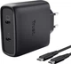 Ładowarka Trust Maxo 25525 2xUSB-C 65W GaN Czarna (8713439255256) - obraz 6