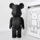 Дизайнерська іграшка Беарбрік чорний. Статуетка Bearbrick 28 см. Фігурка для інтер'єру ведмідь Беарбрік 400% - зображення 3