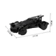 Машинка на радиоуправлении Бэтмобиль. Batmobile 4WD. Полноприводный РУ автомобиль 210*135*75 мм - изображение 4