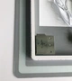 Дзеркало для ванної кімнати Zerix Mirra MR05 800x1200 прямокутне, з фронтальною LED-підствідкою (ZX6061) - зображення 4