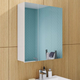 Дзеркальна шафа для ванної кімнати Van Mebles Панорама 700х750 L прямокутний, настінний - зображення 4