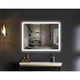 Дзеркало для ванної кімнати Mixxus Flat MR04-80x60 800x600 прямокутне, з LED-підсвічуванням та антизапотіванням (MI6928) - зображення 4