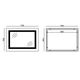 Дзеркало для ванної кімнати Mixxus Style MR03-70x50 700x500 прямокутне, з LED-підсвічуванням та антизапотіванням (MI6006) - зображення 2