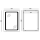 Зеркало для ванной комнаты Mixxus Twee MR09-80x60-REVERSE 800x600 прямоугольное, с LED-подсветкой и антизапотеванием (MI6660) - изображение 2