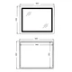 Дзеркало для ванної кімнати Qtap Cardinal CA2 600x800 прямокутне, з фронтальною LED-підствідкою (QT0478C806048457) - зображення 2