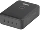 Зарядна станція Club 3D CAC-1933 4xUSB-C 240W GaN PD 3.1 PPS Чорна - зображення 2