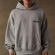 Худи Essentials Fear Of God с логотипами с двух сторон серого цвета (S). - изображение 4