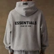 Худи Essentials Fear Of God с логотипами с двух сторон серого цвета (S). - изображение 6