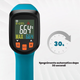 Инфракрасный пирометр Tilswall W301 -50…+600°C, лазерный термометр 12:1, LCD, регулируемая эмиссия - изображение 7