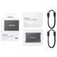 Портативний SSD Samsung T7 1TB USB 3.2 Type-C Grey (MU-PC1T0T/WW) - изображение 8