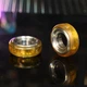EDC Фиджет игрушка кольцо Янтарь спиннер магнитный Fidget Toy антистресс офисный слайдер (янтарный) - изображение 1