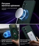 Чохол силіконовий з магнітом протиударний Case with MagSafe для Samsung Galaxy S24 FE (Samsung S24FE) dark green - зображення 2