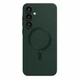 Чохол силіконовий з магнітом протиударний Case with MagSafe для Samsung Galaxy S24 FE (Samsung S24FE) dark green - зображення 4