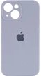 Чохол Silicone Premium case з захистом камери для iPhone 14 Full Camera Protective lavender grey 9779 - зображення 3