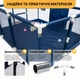 Дитячий манеж з металевим каркасом LEOBRO Multisport 120 x 180 см Синій (LB-1138) - зображення 8