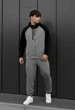 Спортивный костюм мужской Стафф черный серый двухцветный Staff evi black & gray S (402653) - изображение 1