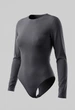 Женское боди Стаф серое однотонное базовое Staff ou gray S (402636) - изображение 5