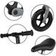 Беговел Kidwell Flex Black (складной механизм CLICK&FOLD, нейлоновая рама, колеса EVA 29 см, до 30 кг) - изображение 3