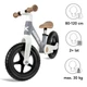 Беговел Kidwell Flex Gray (складной механизм CLICK&FOLD, нейлоновая рама, колеса EVA 29 см, до 30 кг) - изображение 6