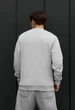 Мужской Свитшот Стаф Светло-серый Однотонный С Логотипом Отражающий Staff Logo Light Gray Reflective M (402562) - изображение 2