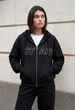 Женское худи стаф черное оверсайз с логотипом Staff black logo. M-L (402521) - изображение 1
