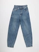 Голубые женские джинсы Baggy с выбеленным эффектом (8635) 30 - изображение 5