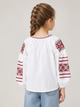 Вышиванка для девочки 5-9 лет белая с вышивкой (Q6193) 116 - изображение 2