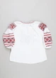 Вышиванка для девочки 5-9 лет белая с вышивкой (Q6193) 116 - изображение 6