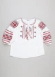 Вышиванка для девочки 5-9 лет белая с вышивкой (Q6193) 116 - изображение 7