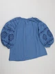 Женская блузка-вышиванка голубая с вышивкой, 2XL (Q6155) - изображение 7