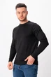 Свитер однотонный Trend Collection 5143 Черный (black) 4XL - зображення 1
