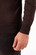 Джемпер-поло из трикотажа K.O.R 35166-2 Коричневый (№3000 coffee) 2XL - изображение 4