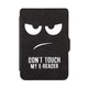 Обкладинка Premium для PocketBook 616/627/632 Do not touch Екошкіра Чорний - зображення 1
