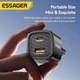Сетевое зарядное устройство Essager ES-CD54 20W USB Type-C PD + USB-A, быстрая зарядка, адаптер питания 110–240V, EU Plug черное - изображение 3