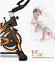 Велотренажер Everfit Spin Bike 118 с маховиком Оранжевый / - изображение 3