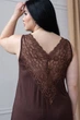 Ночная рубашка из вискозы мягкая MiaNaGreen Нш1220 XL Коричневый - зображення 2