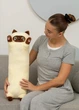 Мягкая плюшевая игрушка Кот-батон 70 см сиамский длинный для объятий и сна бежевый (M9048RK) - изображение 2