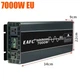 Інвертор EAFC 7000W 12V→220V з чистою синусоїдою | Перетворювач напруги Pure Sine Wave 7000 Вт для сонячних панелей, акумуляторів LiFePO4, AGM, GEL - зображення 2