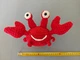 Краб вязаная игрушка детская плюшевая 23х12 подарок сувенир ручной работы - изображение 6