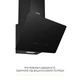 Вытяжка декоративная наклонная WEILOR AURA WDS 53 BLACK - изображение 3