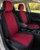 Чехлы на сиденья для Audi A3 (Ауди А3), универсальные, ткань + алькантара, комплект, бордовые - изображение 2