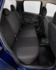 Чехлы на сиденья для FIAT Tipo (II) (Фиат Типо II), универсальные, ткань + алькантара, комплект, черные с серой нитью - изображение 4