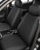 Чехлы на сиденья для Audi A3 (Ауди А3), универсальные, ткань + алькантара, комплект, черные - изображение 14