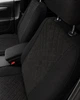 Чехлы на сиденья для Audi A3 (Ауди А3), универсальные, ткань + алькантара, комплект, черные - изображение 15
