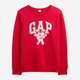 Світшот на флісі жіночий GAP 308961660 S Червоний (1161609562) - зображення 5
