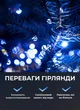 Гирлянда роса для елки от сети на пульте 200 метров GarlandoPro 2000 led светодиодов капля белый провод Синяя - изображение 6