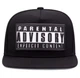 Кепка чоловіча Parental Advisory чорна, Snapback з прямим козирком - зображення 3